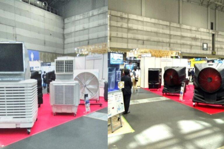 ポートメッセなごや大型冷風機の展示会