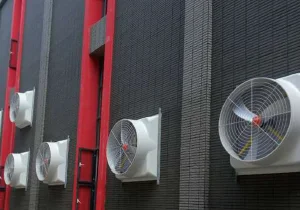 ウォールEXファン 工場外壁取付例
